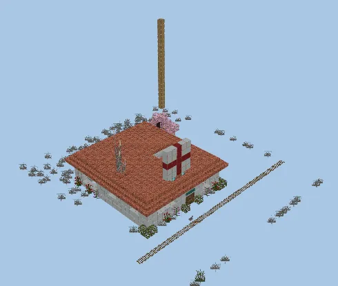Minecrafty Town Medical Center Building Minecraft schematic