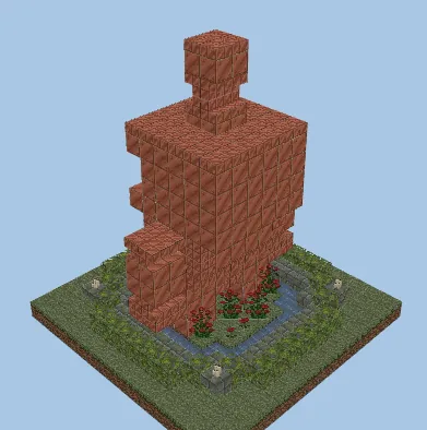 Mini Copper Golem Statue Minecraft schematic