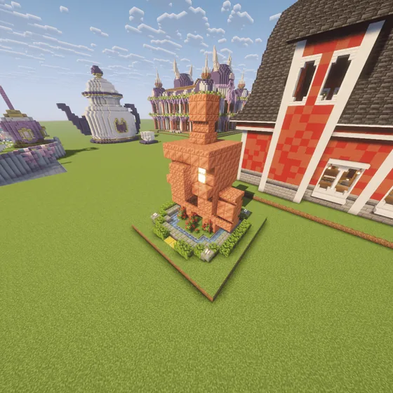 Mini Copper Golem Statue Minecraft schematic