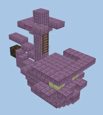 Miniature End Ship Minecraft schematic
