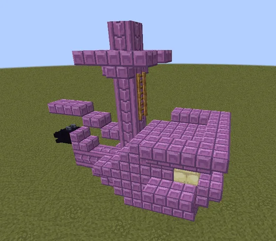 Miniature End Ship Minecraft schematic