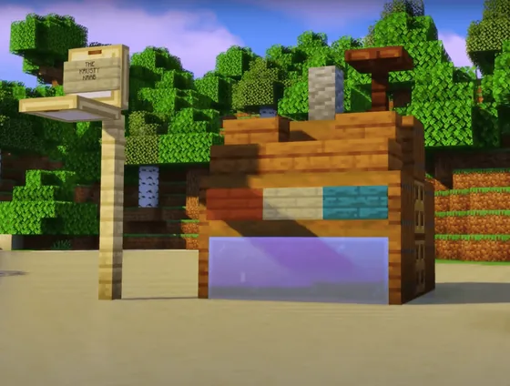 Mini Krusty Krab Restaurant Minecraft schematic