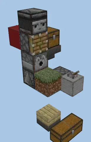 Miniature Bamboo Farm Minecraft schematic