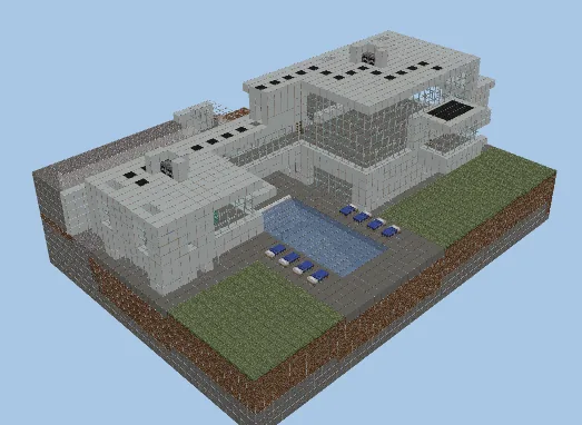 Minimalist Mountain Dwelling Minecraft schematic preview