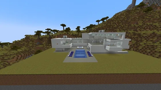 Minimalist Mountain Dwelling Minecraft schematic