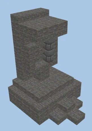 Moai Sigma Structure Minecraft schematic