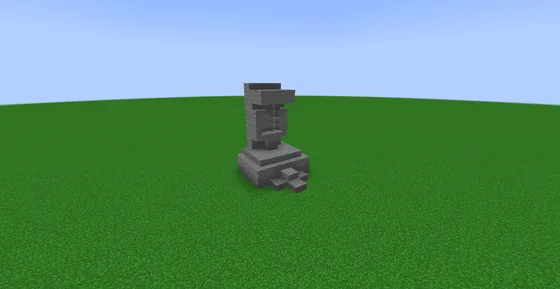 Moai Sigma Structure Minecraft schematic