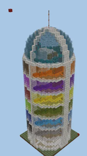 Modern Apartment Building Minecraft schematic