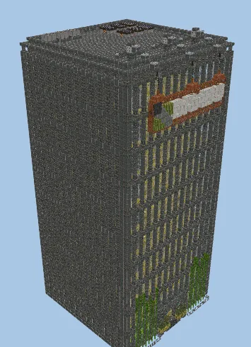 Modern Bamboo Farm Structure Minecraft schematic