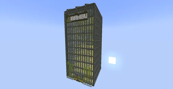 Modern Bamboo Farm Structure Minecraft schematic