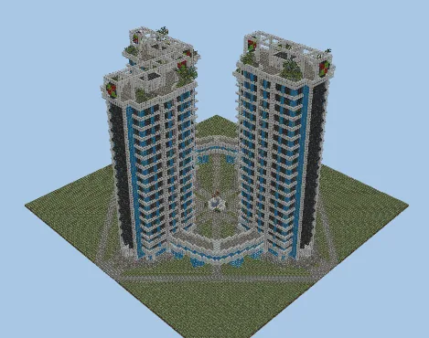 Modern City Skyscrapers Minecraft schematic