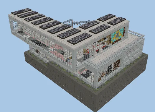 Modern Decorated House Build Minecraft schematic