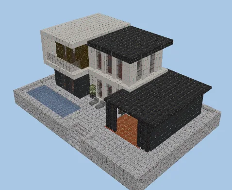 Modern Dwelling Minecraft schematic
