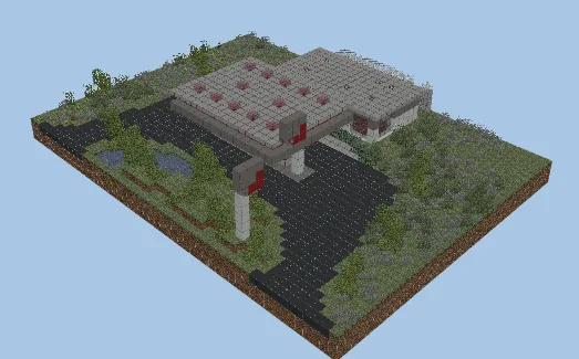 Modern Fueling Station Minecraft schematic