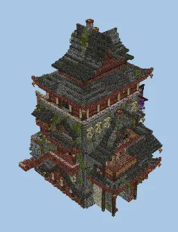 Modern Futuristic Dojo Minecraft schematic preview