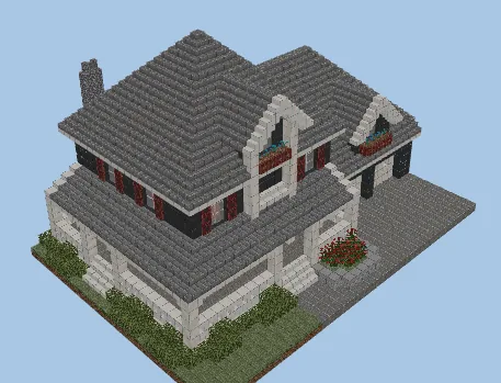 Modern Home Design Minecraft schematic preview