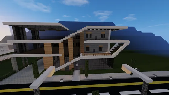 Modern House 6 Exterior Minecraft schematic
