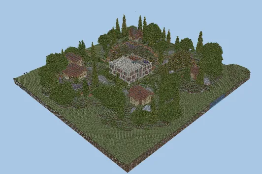Modern Italian Vineyard Mansion Minecraft schematic