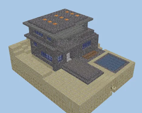 Modern Luxury Villa Minecraft schematic preview