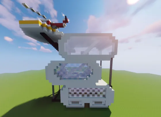Modern Palace Building Minecraft schematic