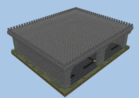 Modern Parking Garage Structure Minecraft schematic preview