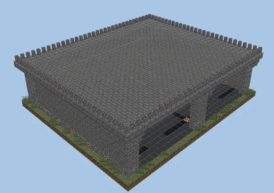 Modern Parking Garage Structure Minecraft schematic