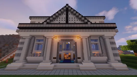 Modern Quartz Reserve Bank Minecraft schematic