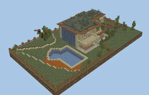 Modern Sandstone Villa Minecraft schematic