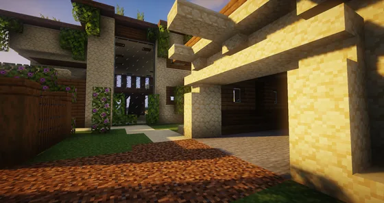 Modern Sandstone Villa Minecraft schematic