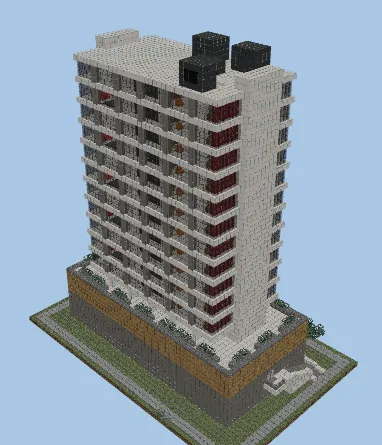 Modern Skyscraper Design Minecraft schematic