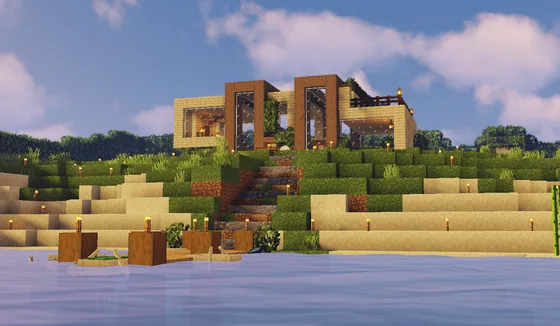 Modern Two Story House Minecraft schematic