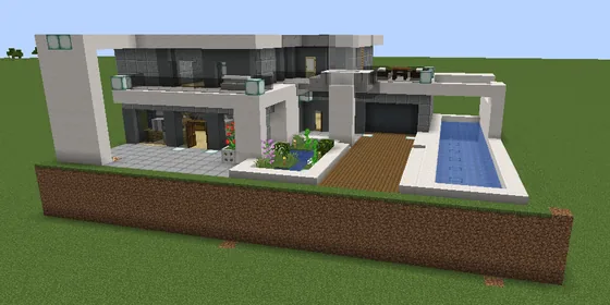 Modern Villa Design Minecraft schematic