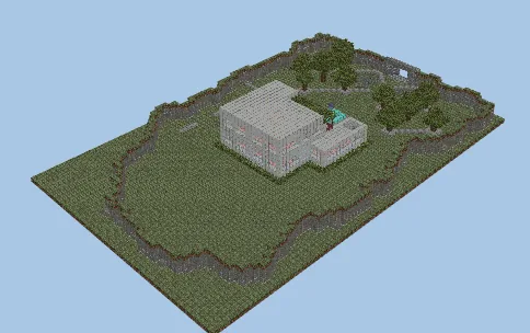 Modern Villa With Extensive Garden Minecraft schematic preview