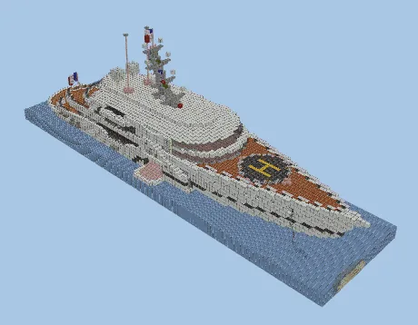 Modern Yacht Build Minecraft schematic