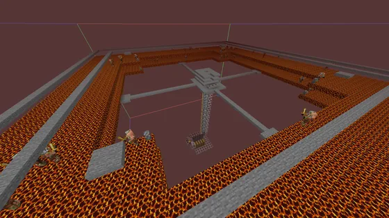 Modified Gold Farm Design Minecraft schematic
