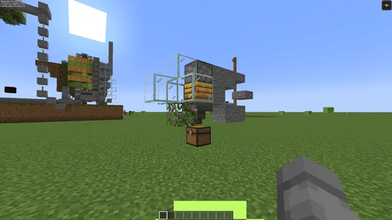 Modular Bee Farm Design Minecraft schematic