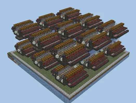 Modular Industrial Bee Farm Design Minecraft schematic