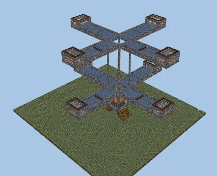 Modular Iron Farm for Minecraft Minecraft schematic preview