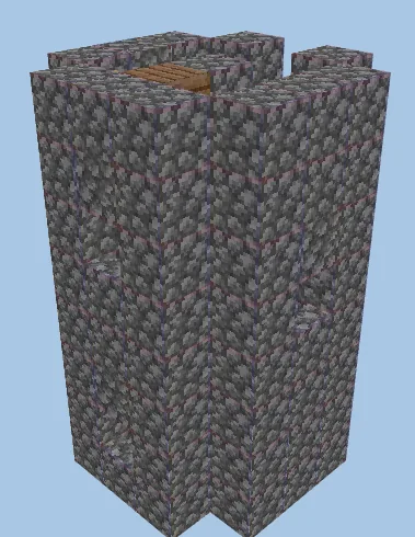 Modular Tower Section Up Minecraft schematic