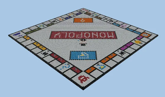 Monopoly Board Game Build Minecraft schematic