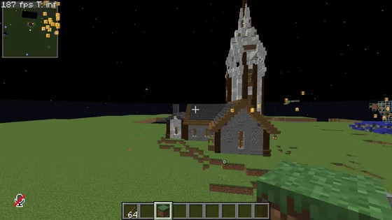 Mountain Base with Lookout Tower Minecraft schematic