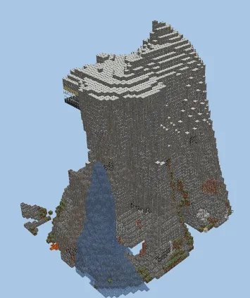 Mountain Villa Overlooking Void Minecraft schematic