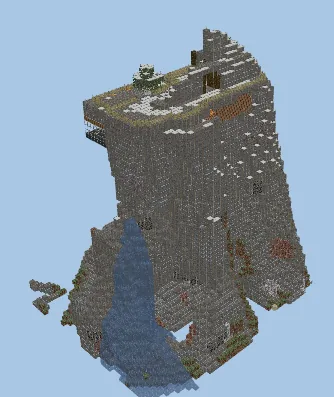 Mountain Villa with Terrace Minecraft schematic preview