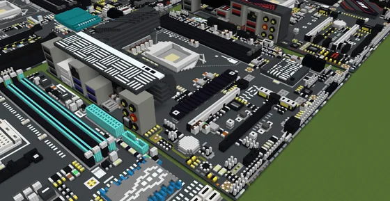 MSI B560-A PRO Motherboard Minecraft schematic