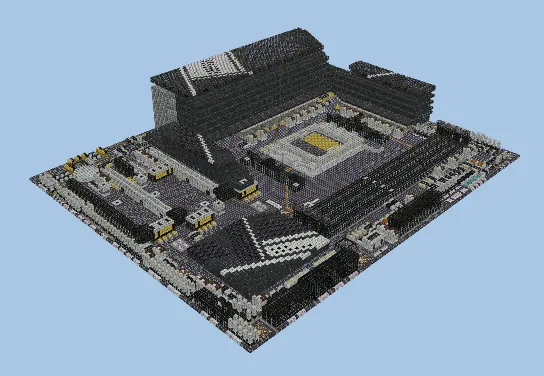 MSI PRO X670-P WIFI Motherboard Schematic Minecraft schematic
