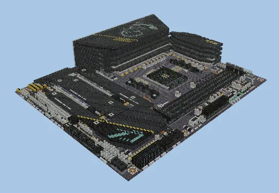 MSI X570S-ACE MAX Motherboard Schematic Minecraft schematic