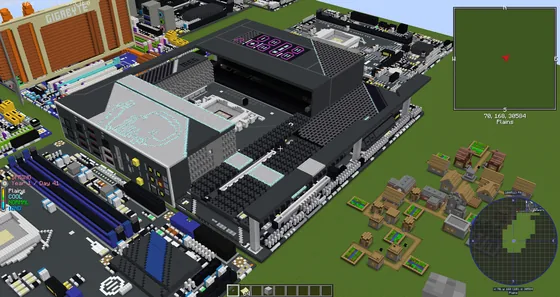 MSI Z690 Godlike Motherboard Build Minecraft schematic