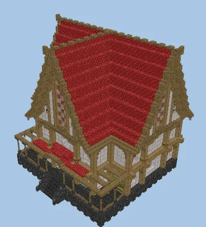 Mushroom House With Oak Accents Minecraft schematic