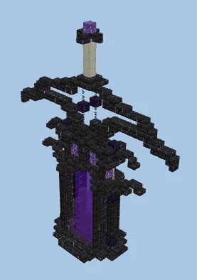 Mythic Sword Structure Minecraft schematic