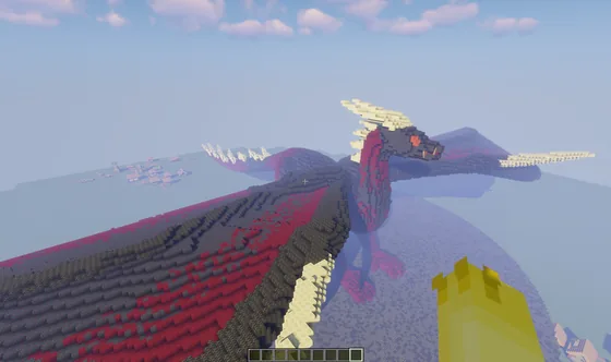 Mythical Dragon Structure Minecraft schematic